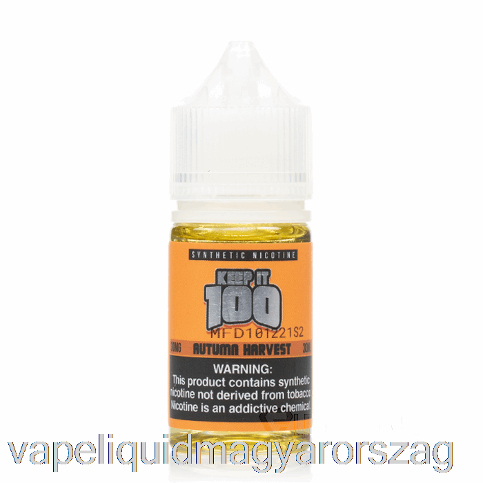 őszi Betakarítási Sók - Tartsa Meg 100 E-liquid - 30 Ml 30 Mg Vape E Cigi